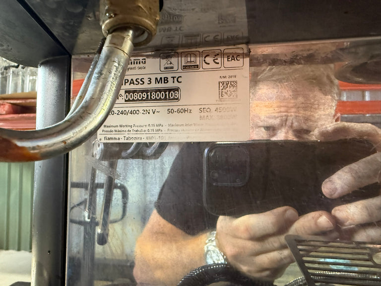 Fiamma Compass 3 Group High Cup Multi-boiler with automatic milk steamer.