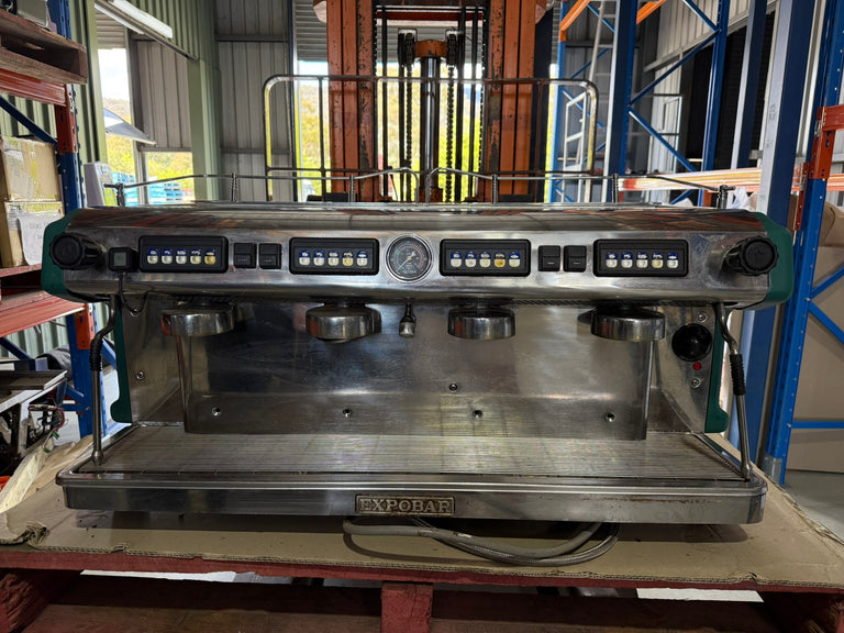 Expobar Ruggero 3 Group High Cup single-boiler Turquoise with 1 shot timer