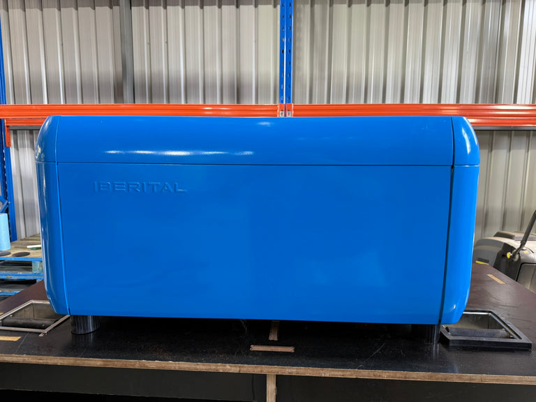 Iberital New 3 Group High Cup single-boiler Blue with shot timers - includes a parts machine.