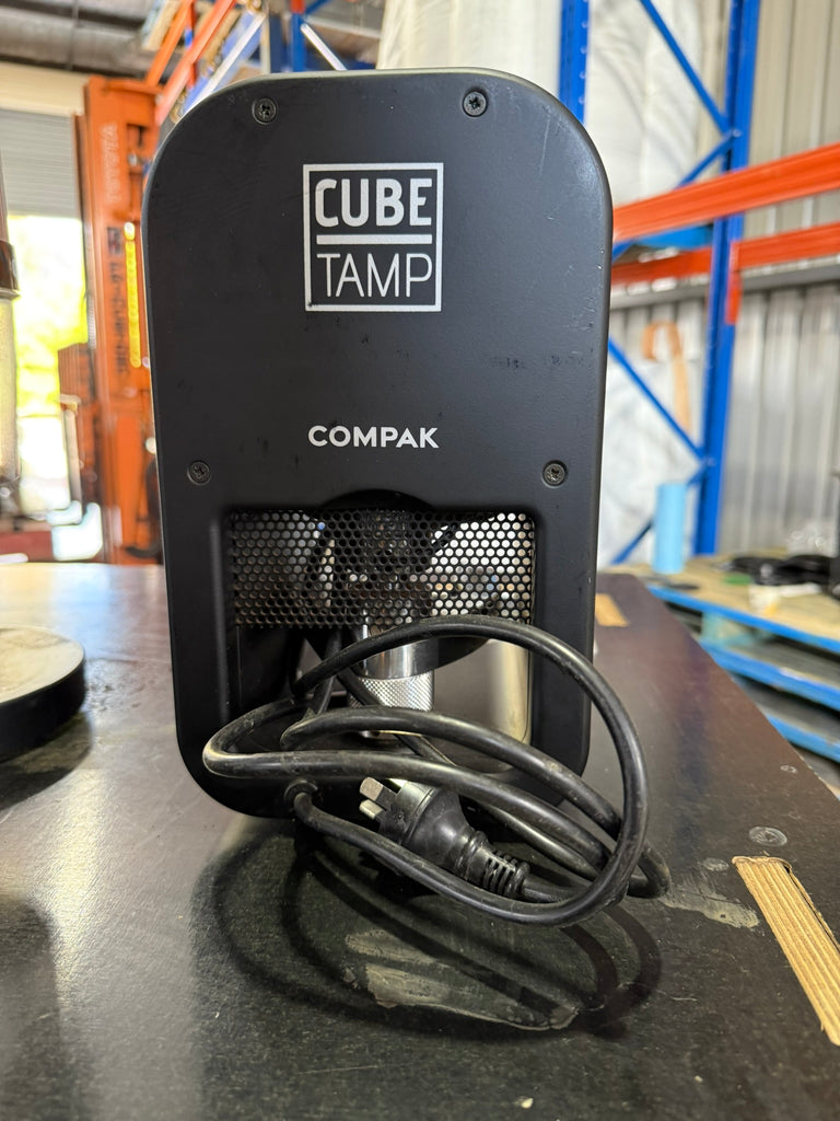 Compak CUBE Automatic Tamp Black/Silver