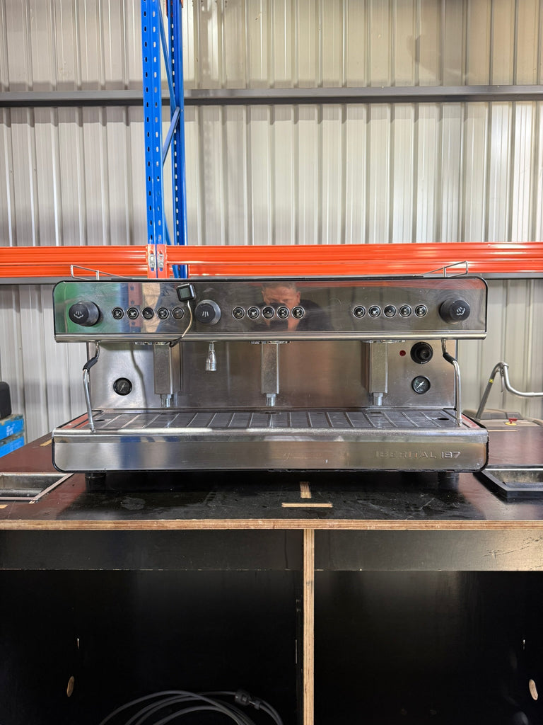 Iberital IB7 3 Group High Cup single-boiler Black/Stainless