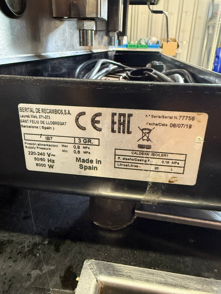 Iberital IB7 3 Group High Cup single-boiler Black/Stainless