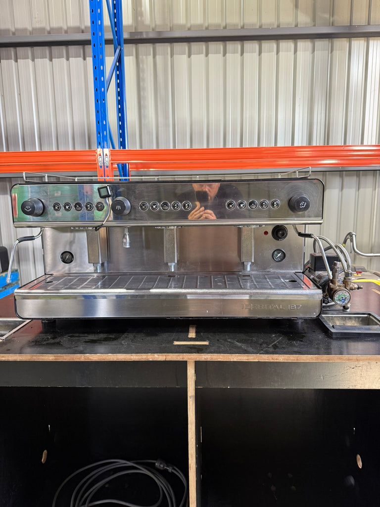 Iberital IB7 3 Group High Cup single-boiler Black/Stainless