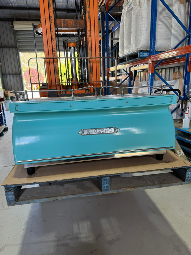 Expobar Ruggero 3 Group High Cup single-boiler Baby Blue with 2 shot timers