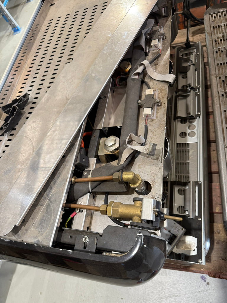 Iberital New 3 Group High Cup single-boiler Blue with shot timers - includes a parts machine.