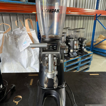 Compak F8 Electronic Coffee Grinder with Dyna Tamp