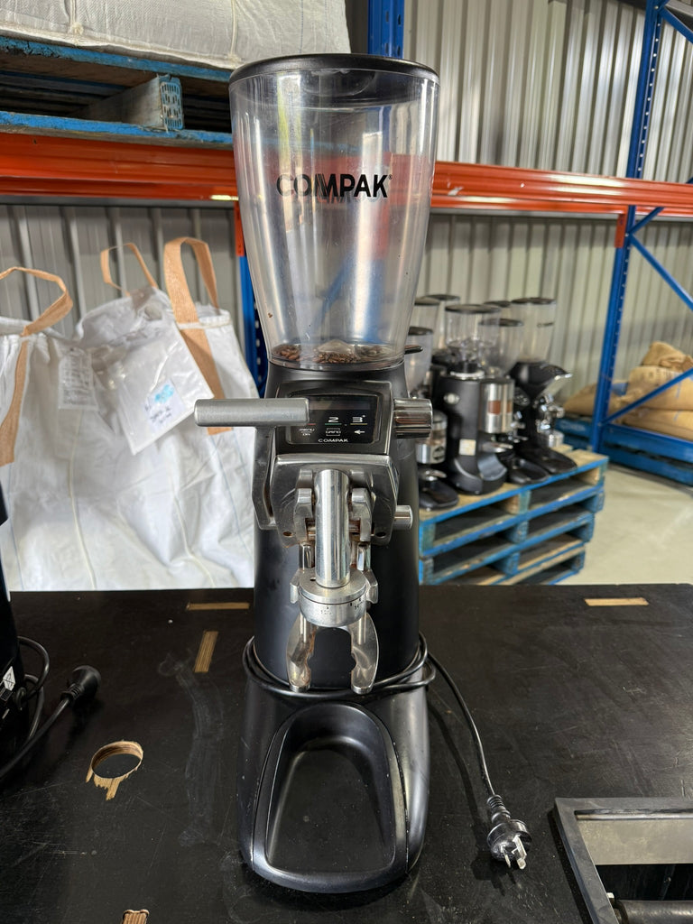 Compak F8 Electronic Coffee Grinder with Dyna Tamp